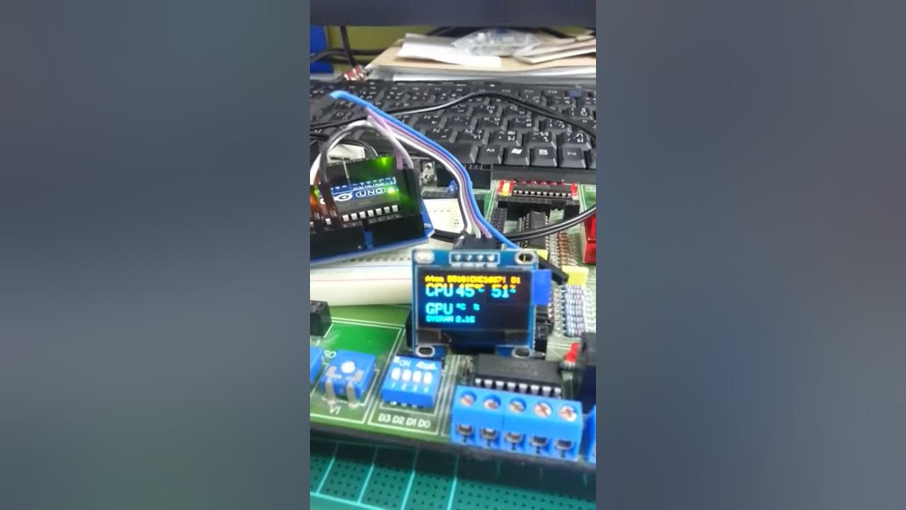 Arduino I2C OLED PC Performance monitor - YouTube