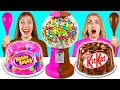 風船ガムvsチョコレートフードチャレンジ | 素晴らしい料理のアイデア Choco DO