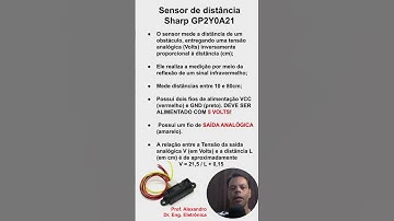 Como funciona o sensor de distância infravermelho Sharp - Arduíno #shorts