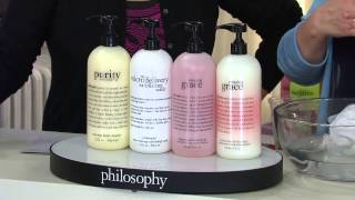 philosophy supersize purity & grace 4 pc collection with Jill Bauer