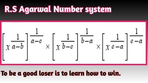 (x1/a-b)1/a-c (x1/b-c)1/b-c (x1/c-a)1/c-b = 1 #rsaggarwal #9th #mathematics #ssc #viral