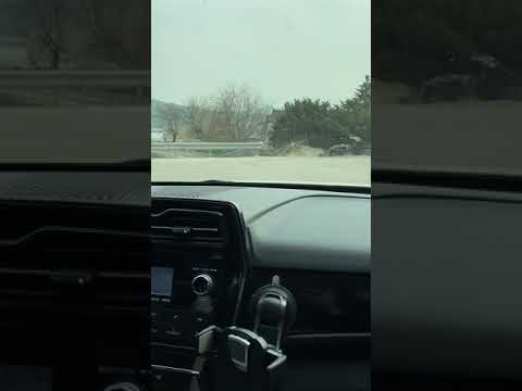 Practicing driving with my older brother