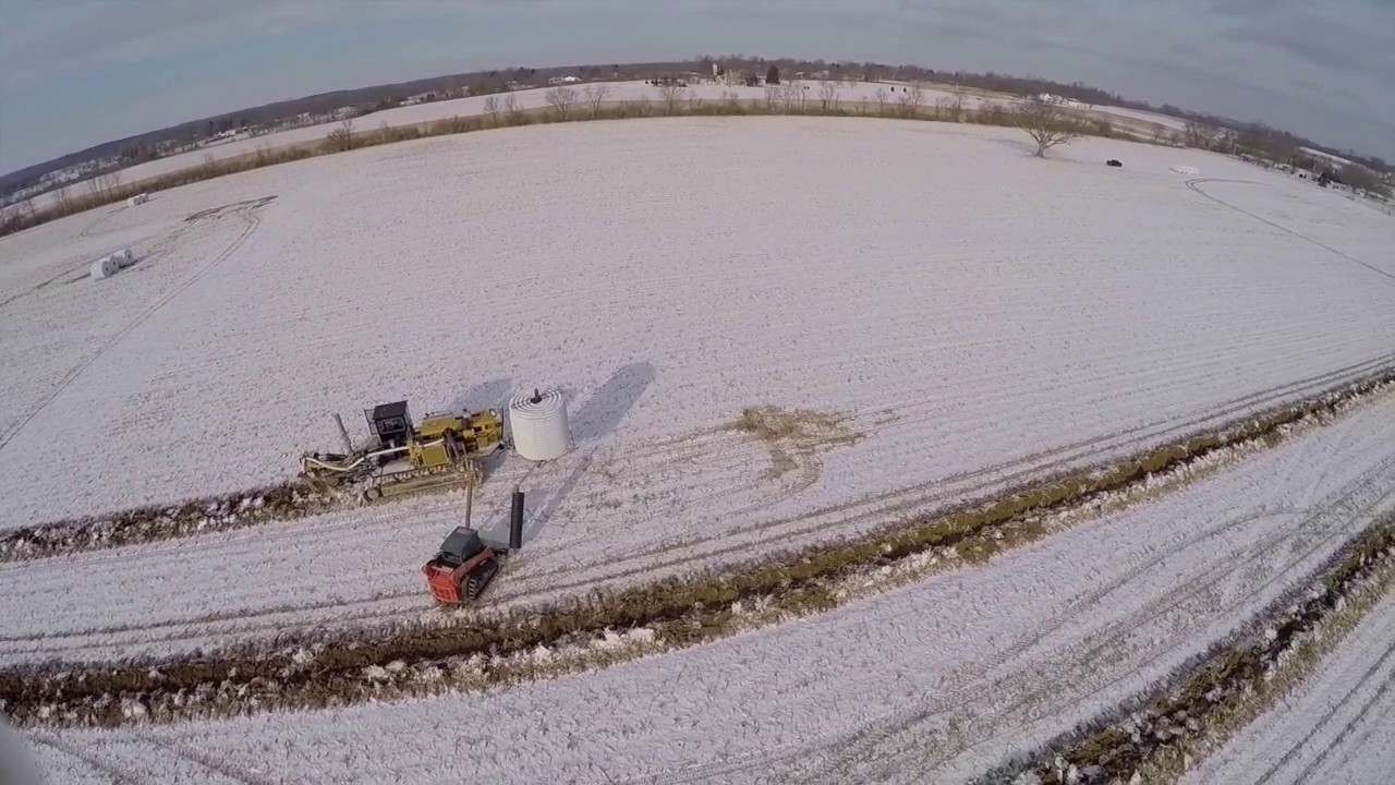 Field Drainage Tile Installation in Ohio Cy Schweiterman Inc YouTube