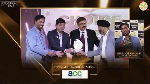 CIO Choice 2024 - Application Modernization Recognized Brand - Applied Cloud Computing | ACC