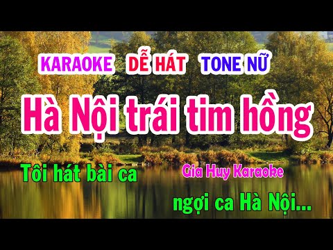 Karaoke Hà Nội Một Trái Tim Hồng - Karaoke Hà Nội trái tim hồng Tone Nữ Nhạc Sống gia huy karaoke