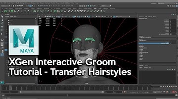Save and Transfer Hairstyles  - Maya XGen Interactive Groom Tutorial