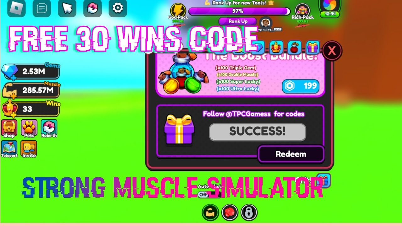 Strong Muscle Simulator 2 Codes - Try Hard Guides