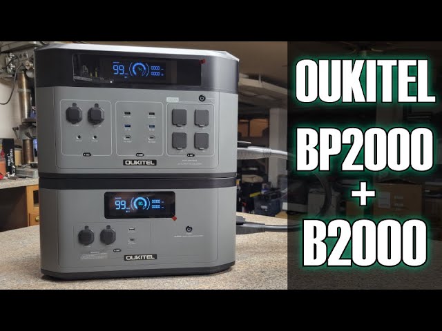 OUKITEL BP2000 Portable Power Station Plus OUKITEL B2000 Battery Pack 