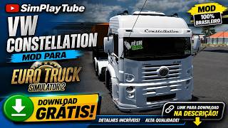 🚛 VW Constellation Mod GRATIS Per  Euro Truck Simulator 2! Link Download #ets2