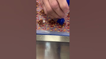 Applying a Chocolate Transfer Sheet #shorts