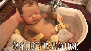 Reborn Video| Full body Silicone Baby Elio’s First Day Home Reborn Role Play emilyxreborns