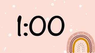 1 Minute Boho Rainbow Timer (Silent)