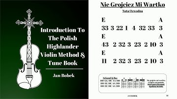 Nie Grojciez Mi Wartko - Jan Bobek - Intro Polish Highlander Violin Method P22