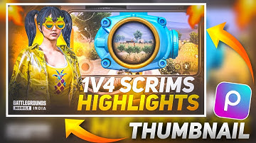 How To Make PUBG/BGMI  Thumbnail In PicsArt 🔥