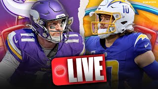 Thursday Night Football LIVE Pregame: Vikings vs Chargers Picks, Predictions and Best Bets