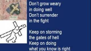 Video thumbnail of "Don't grow weary by Hosanna Music (Dont grow weary in doing well)"