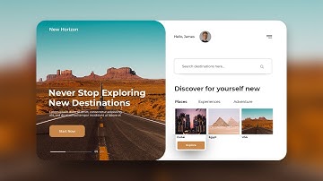 Travel Agency Website Design Using Adobe Photoshop - UI UX Design - Fazil Studio