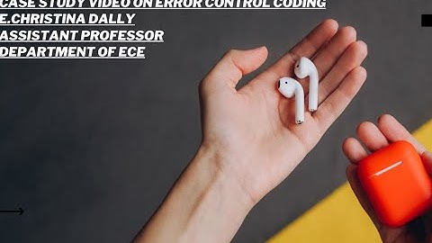 Case study on Error Control Coding  | Communication Systems l SNS Institutions