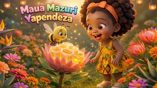 Maua Mazuri Yapendeza | Swahili Kids Song | Zum Zum Zum Bee Song for Toddlers