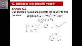 Saxon Math - Algebra 2: 3rd Edition (Lesson 42 - Estimating with Scientific Notation) - SEE BELOW!