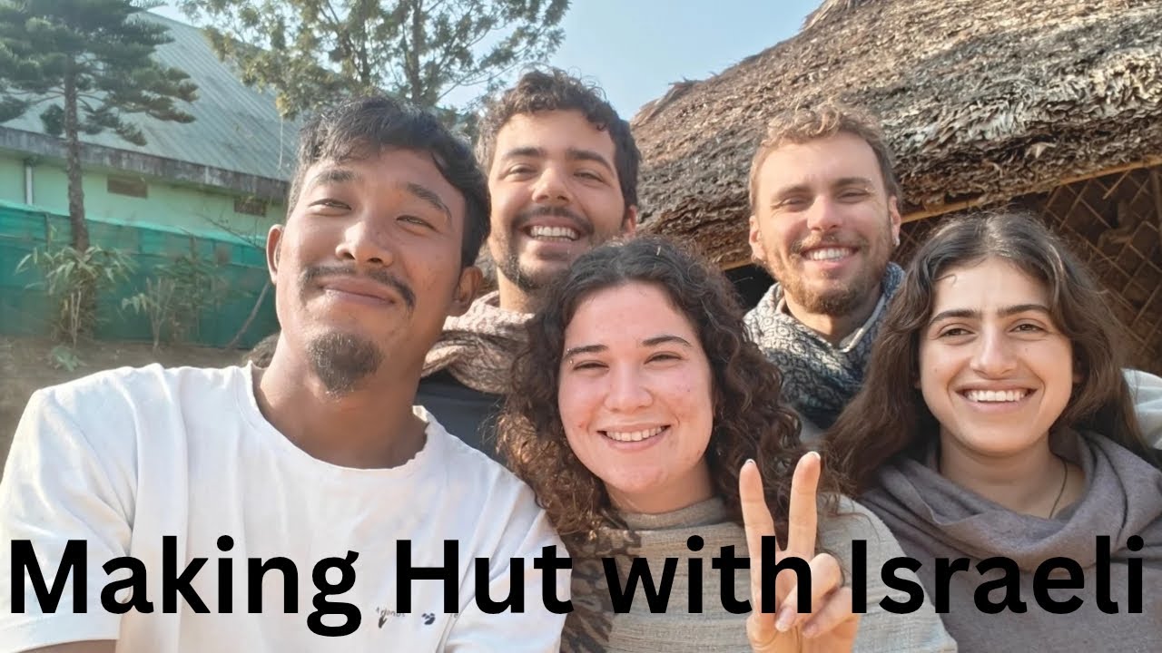 Building My Village Field Hut with My Israeli Guest ll Nagaland ll Konyak tribe #farmers #wildlife