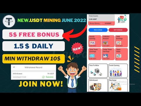 New USDT Mining Application base.siteminingzone.com Withdraw proof | Earn Money Online | Usdt Today