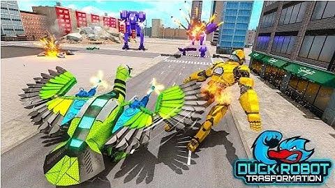 Duck Robot Car Transform Part-1 | Rescue City War Robot Android GamePlay | By Game Crazy