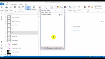 How to import and export contacts from Microsoft Outlook