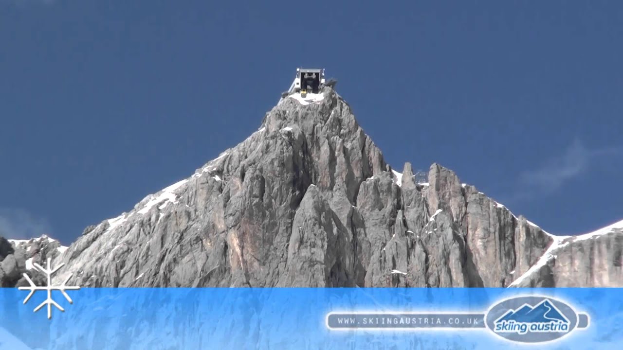 Incredible ascent of the Dachstein Südwandbahn cable car