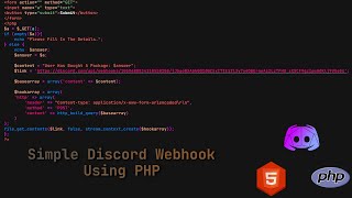 Simple Discord Webhook Using PHP