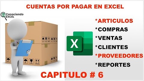 CUENTAS POR PAGAR en excel vba - Cómo | CREAR CONTROL de INVENTARIOS en EXCEL desde CERO - CAP 6