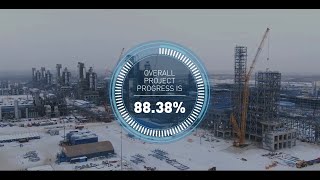 Amur GPP construction is 88.38% complete in early March 2023