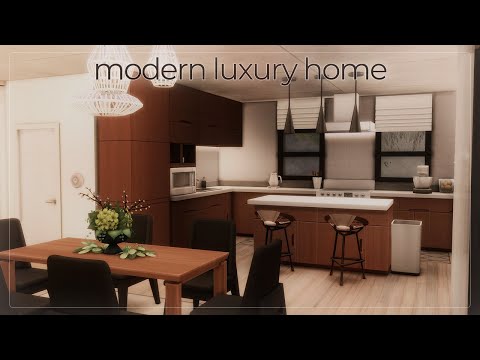 Видео: Дорогой современный дом 🖤 | Симс 4: Строительство | The Sims 4: Speed Build