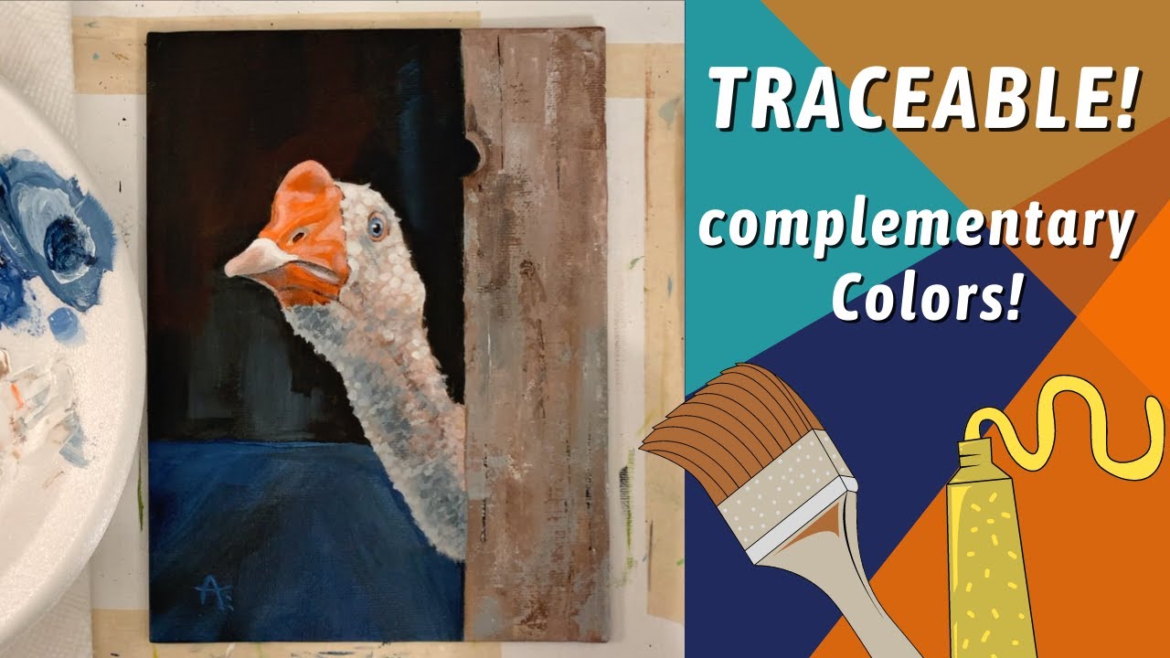 PAINTING TEXTURE! How to Paint Goose in Acrylic! By: Annie Troe - YouTube