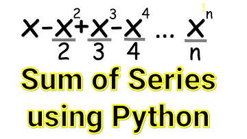 Sum of series using python   Series3