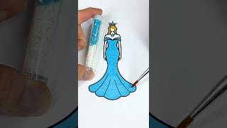 Winter Christmas Princess βοΈππ #glitter #glitterdress #colorfulcreativekids #princess #christmas