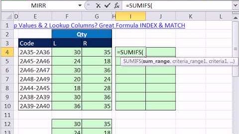Excel Magic Trick 757.5: Two Lookup Columns Or Sum With Two Criteria?