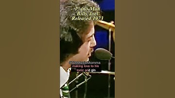 Thumbnail of Piano Man ft Billy Joel with #Lyrics #70smusic #billyjoel #pianoman #viral #70s #70ssong #lyricssong