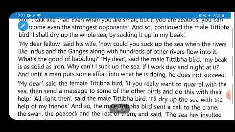 class 5 value  ch4 The Tittibha bird