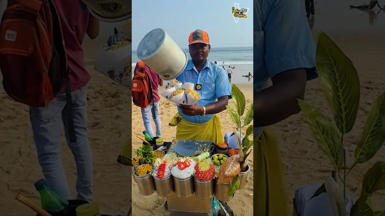 Puri Beach Side Odisha Style Jhaalmuri Making Rs. 20/- Only 