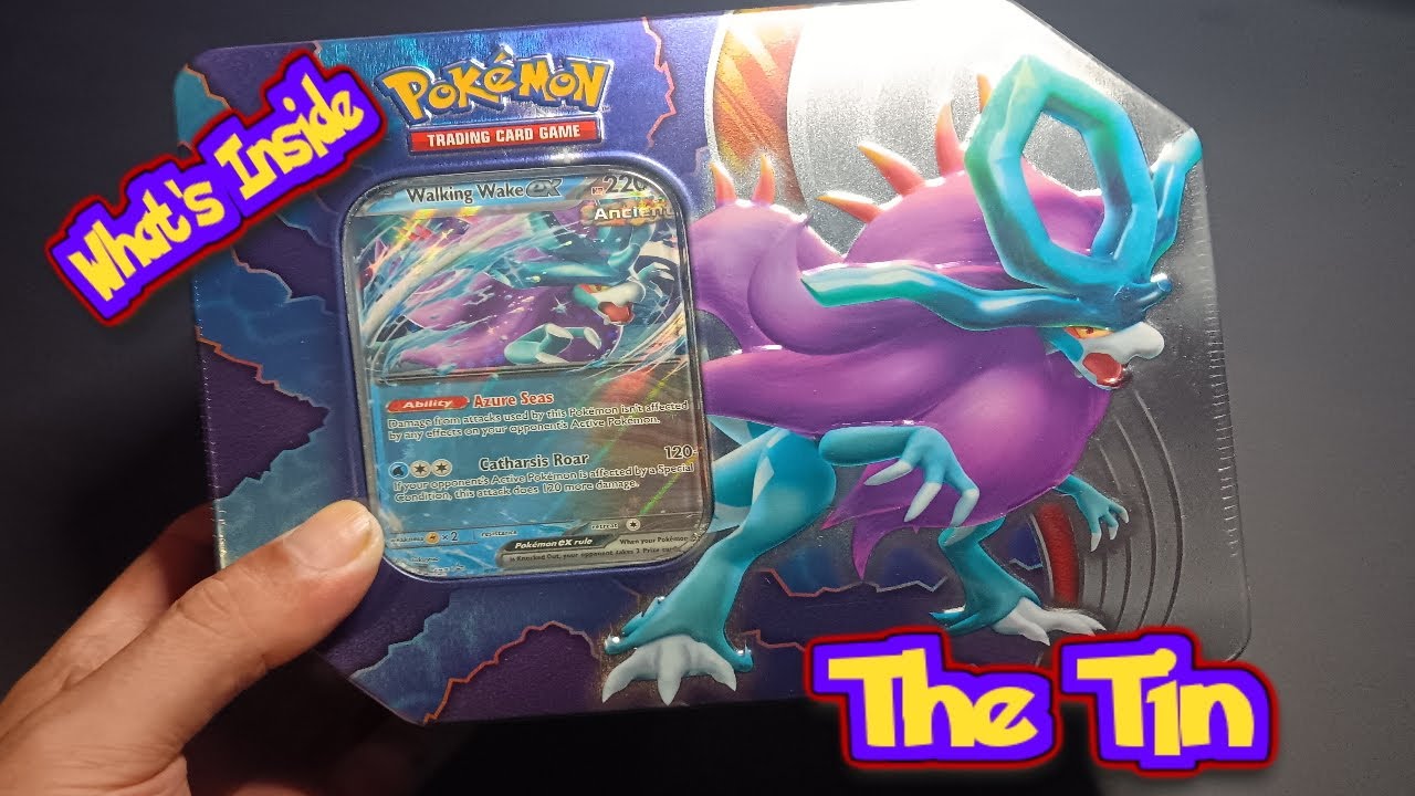 Opening Pokemon Walking Wake ex Tin