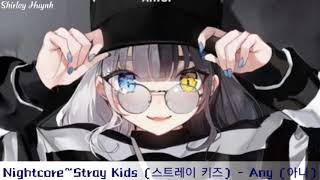 【Nightcore】~Stray Kids (스트레이 키즈) - Any (아니)