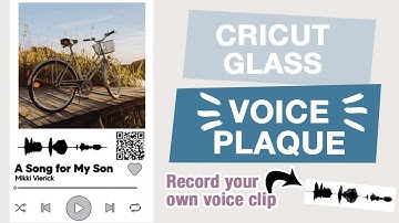 Cricut Spotify Glass Voice Plaque (QR codes using your own voice clip!)