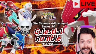 Pokémon unite Celestial Rumble new patch tier live streaming