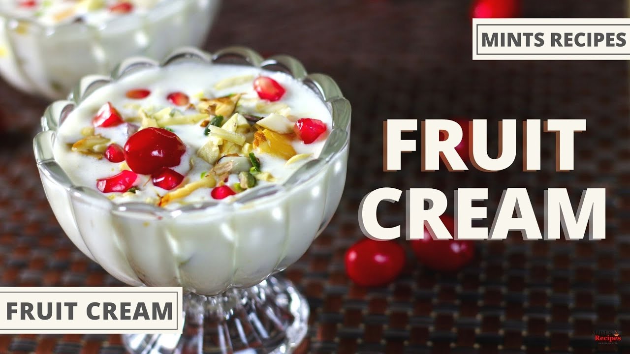 Fruit Cream Recipe | बिना किसी झंझट के तुरंत बनने वाली | MintsRecipes