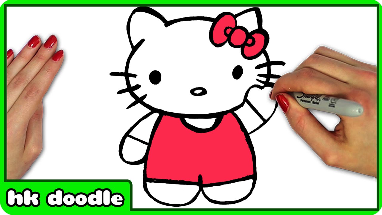 How to draw Hello Kitty  Step by step Drawing tutorials