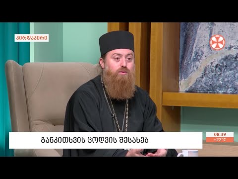 არქიმანდრიტი იოანე მჭედლიშვილი - განკითხვის ცოდვის შესახებ