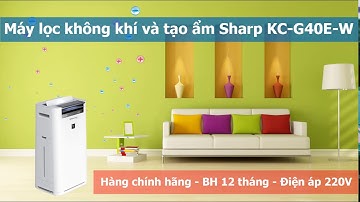 Máy lọc không khí và tạo ẩm Sharp KC-G40EV-W