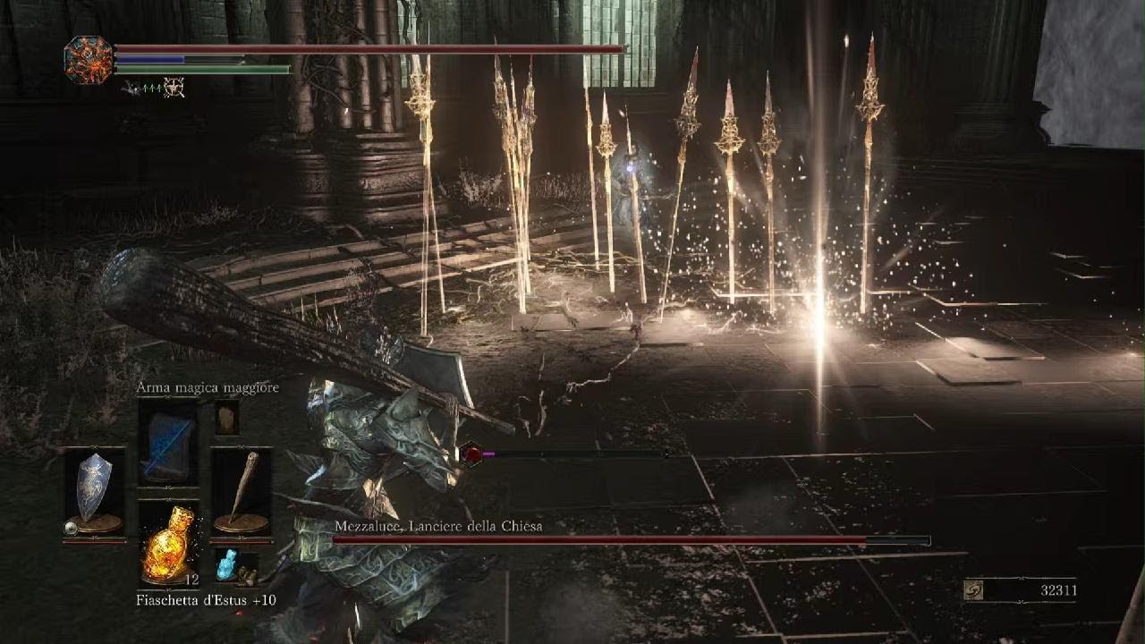 DARK SOULS III - Mezzaluce, Lanciere della Chiesa [Bossfight]