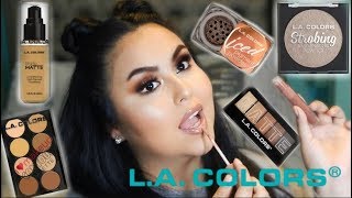 TRYING OUT NEW L.A. COLORS PRODUCTS 2018 | ABH X AMREZY HIGHLIGHTER DUPE!?
